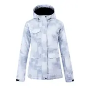 Nevenka Womens Ski Jacket Waterproof Colorful Printed Fashion Snowboard Coat-906