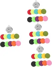FOMIYES 4pcs Girl Necklace Charm Pendant Metal Aroma Diffuser Charm for Necklace Decorations DIY Jewelry Making for Her
