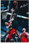 Anthony Edwards Monster Dunk Poster, NBA Basketball Art Print, Sports Decor