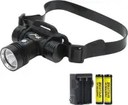 Super Bright Diving Headlamp Rechargeable Head Lamp Underwater Scuba LED Dive He