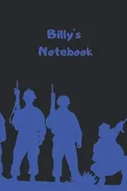 Billy's Notebook: Personalised Army Notebook | 160 Ruled Pages | 6x9 Journal | Paperback Diary | Glossy Finish