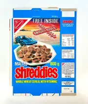 Vintage 1986 Nabisco Shreddies Cereal Box Knight Rider TV Show Premium KITT