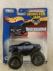 Hot Wheels Monster Jam Blue Thunder #3 2002 1:64 Scale