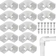 YUNYAN 90 Degree LED Profile Corner Connector, 12 Pieces, V Shape, Includes Screws, Suitable for V-Shaped LED Profiles, Indoor Use