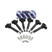 Bosch 6 Ignition Coil Denso 6 U-Groove Spark Plug Kit For Audi Q5 3.2 V6 2009