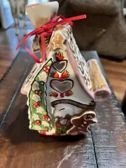 BLUE SKY Heather Goldminc Gingerbread Cottage Valentine Hearts Tea Light NWT