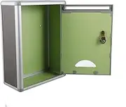SHINEOFI Letter Box with Lock Wall Mounted Mailbox for Home Office Holds Papers Newspapers Magazines Durable Easy to Install Stylish Exterior Decor