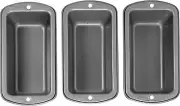 Wilton Recipe Right Non-Stick Mini Loaf Pan Set, Small Pans for Black