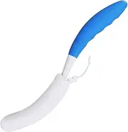 AIMALL Long Handle Bath Brush with Mesh Sponge Head - 15.35 Inch Back Brush for Adults, Detachable & Anti-Slip Handle for Deep Cleaning and Exfoliation