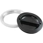 Aeroflow 6" Weld Bung And Black Cap Alloy Ice Box Female Weld-On Water Aeroflow - AF464-96BLK