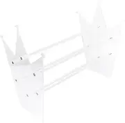SAFIGLE Headband Display Stand Headdress Organizer Hair Hoops Organizer Headbands Display Rack Hair Hoops Rack Headband Organizer Rack Headbands Storage Rack Acrylic Headband Stand