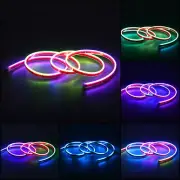 RGB LED Car Hood Daytime Running LED Light Strip Ambient Turn Signal Lamp 1.2M (for: Kia)