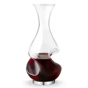 Final Touch Conundrum 375ml Aerator Glass Decanter Wine Container Pourer Clear