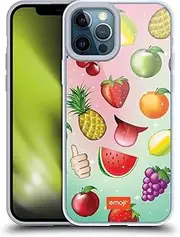 Head Case Designs Officially Licensed Emoji Fruits Patterns Gel Case [Military Grade Protection] Compatible with Apple iPhone 12 Pro Max
