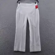 Spanx Womens Silver Linings Kick Flare Pants Medium White Pull On Slimming NEW