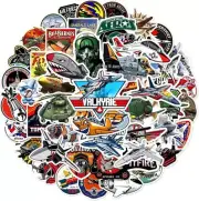 50 Packs Fighter Airplane Stickers Water Bottles Laptop Phone Motorcycle