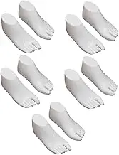 Didiseaon 5 Pairs Sock Holder Display Shoe Holders Supports Shoe-Stretcher Shoe Display Foot Display for Socks Shoe Stand Shoe Trees Shoe Organizer Racks Feet Display Shoes White