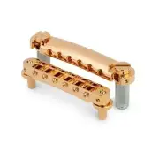 TonePros LPM04 Tune-o-matic Bridge and Tailpiece Set, Gold, Notched