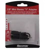 Mini Male Stereo Jack 3.5 mm 1/8 Inch To Y 2 RCA Female Audio Cable Adapter