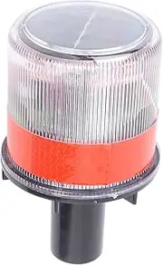 Solar LED Warning Light Waterproof Traffic Flasher Emergency Light Roadworks Sentry Boxes Fences