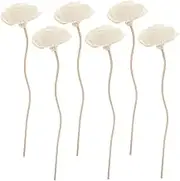 6Pcs Dried Flower Aroma Diffuser Sticks for Essential Oil Diffusers Fragrance Sticks for Home Kitchen Bedroom Quick Absorption Scent Emission