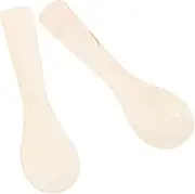 HEATSHAKING 2Pcs Spoons Elegant Serving Utensils for Caviar Ice Cream and Dessert Petal Shaped Stirring Spoons for Fine Dining and Special Occasions