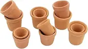 Mini Terracotta Planter Clay Ceramic Pottery Flower Pots Mini Cactus Flower Pots Cactus Succulent Nursery Pot for Indoor Outdoor Use 12pcs Mini Planter