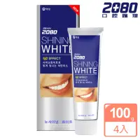 在飛比找momo購物網優惠-【韓國2080】三重亮白修護牙膏(100gX4入)