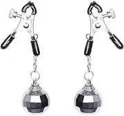 Sex Toy Metal Nipple Clamp Nipple Clip Metal Clip Load Ball Single Ball Nipple Clip Sm Nipple Stimulation