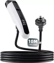 VINLEN Type 2 EV Charger - 3.5KW, 10M Cable, Adjustable Current (10A-15A), Co...