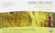 Organic Green Tea 100 Bags – 100% Organic Unsweetened Low Caffeine