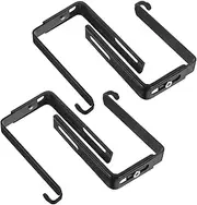 MUSISALY 4pcs Metal Door Hooks Cubicle Hooks Over Door Hanger Towel Rack Multi-Function Storage