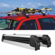 Pair For Mercedes GLA GLB GLC GLE Aluminum Ski Rack Snowboards Ski Roof Carriers