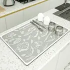 Absorbent Drain Mat Kitchen Storage Mat Dining Use Excellent Water Absorption