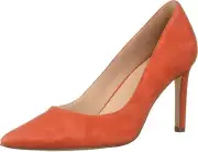 Naturalizer Women's Alanna, Pointed Toe Poppy Suede Heels, Size 6 M