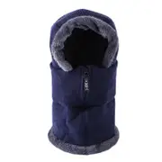 Nevenka Mens Womens Balaclava Fleece Hat Winter Neck Face Warmer-NavyBlue