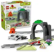 [LEGO] DUPLO Train Tunnel and Tracks Expansion Set, Montessori Learning Toy for Toddlers, Building Blocks Playset, Educational Kids' & Baby Toy for 2+ Year Old Boys & Girls 10425