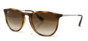 Ray Ban Sunglasses Erika Women's RB4171 86513 Rubber Havana 54mm Brown Lens NEW!