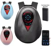 Backpack Motorcycle Helmet B.T Bag Waterproof App Digital Light 46*80 Hard Shell