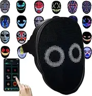 [Depointer Life] LED Mask with Bluetooth Compatible App Control, Customizable Shine Mask