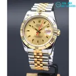 ROLEX 勞力士 DATEJUST TURNOGRAPH 116263 爬山虎 36MM 金面 防偽內圈