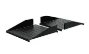 Navepoint 19 Inch Center Weight Relay Rack Mount Data Networking Shelf Steel 2U