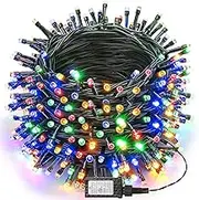 Locinoe Christmas Lights 30M 300 LED String Lights with 8 Modes Timer Waterproof Plug-in Twinkle Fairy Lights for Home, Garden, Party, Holiday, Tree, Christmas Decorations (Multicolor)