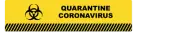 QUARANTINE CORONAVIRUS | Laminated Vinyl Decal Sticker Label