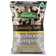 QLD NEW Brunnings Naturally Good Mushroom Compost 25L