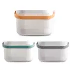 Plastic Storage Basket with Handle Shower Caddy Bins Shampoo Organizer Bathroom