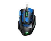 8-button Colorful Free Drive Automatic Pressure Gun Mouse Computer Notebook Desktop Wired Gaming Mouse-Blue