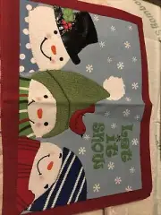 2pc St. Nicholas Square Holiday Placemats NWT
