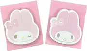 Sanrio My Melody Sticky Memo Pad, self-Stick Notes - Stationery Stuffs Supplies for School, Office