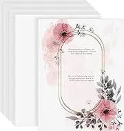 100 Sheets White Kraft Cardstock Paper for DIY Projects and Crafts - Thick 250gsm Cardstock for Printing Drawing Invitation Making - A4 Size 21 * 29.7cm, Laser and Inkjet Printer Compatible